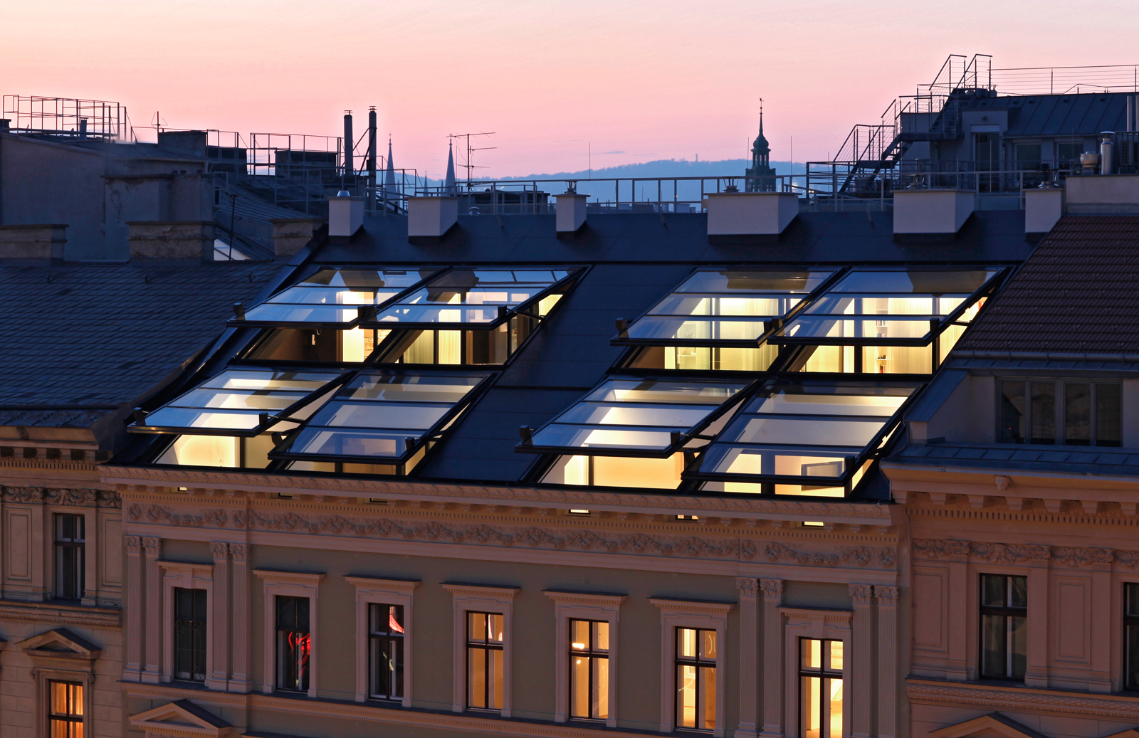 BHE Architektur - Bellariastrasse Wien - Dachgeschossausbau - Nachverdichtung